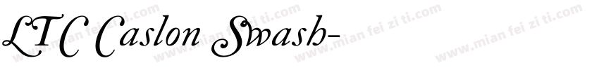 LTC Caslon Swash字体转换